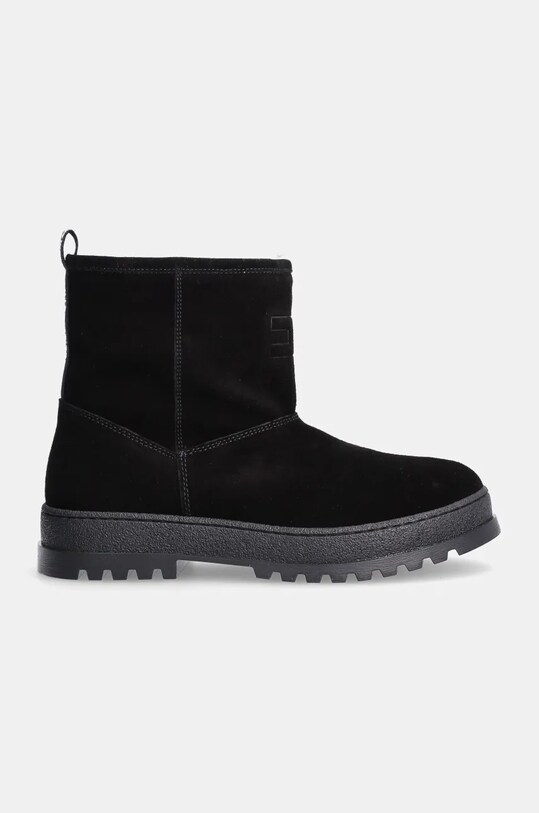 Elisabetta Franchi cizme de zapada din piele intoarsa F4A6.E0165.0446 negru AW24