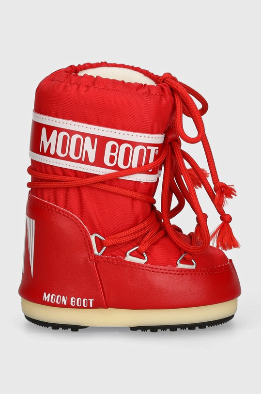 Дитячі чоботи Moon Boot ICON NYLON 80D1400440 червоний AW24