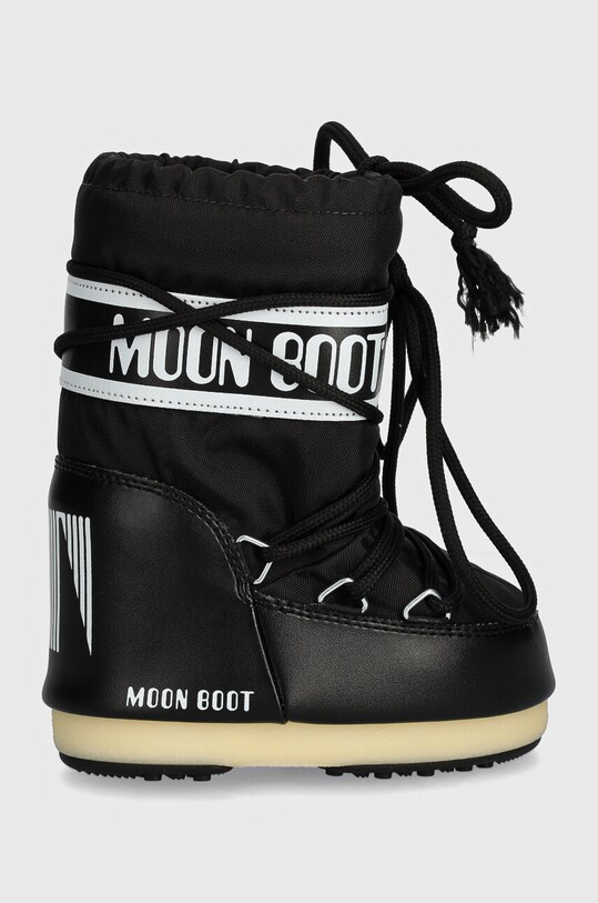 Дитячі чоботи Moon Boot ICON NYLON 80D1400440 чорний AW24