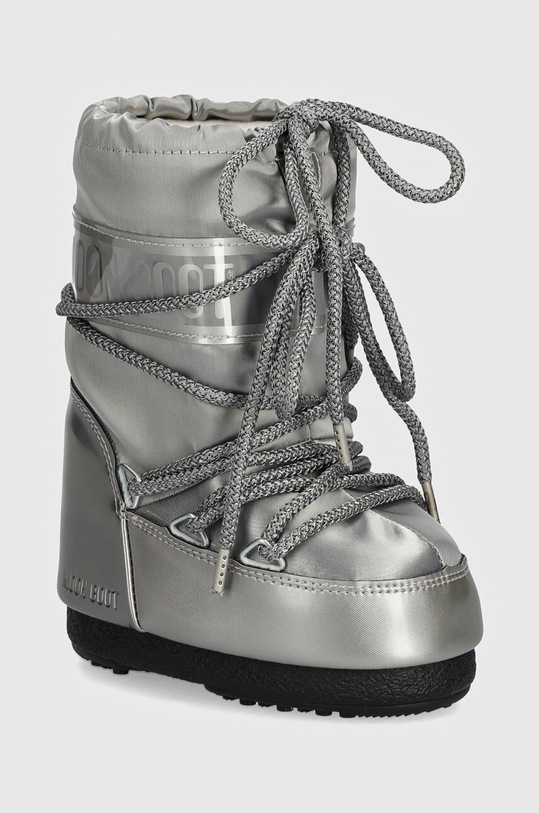 Detské snehule Moon Boot ICON GLANCE zateplené strieborná 80D1401680