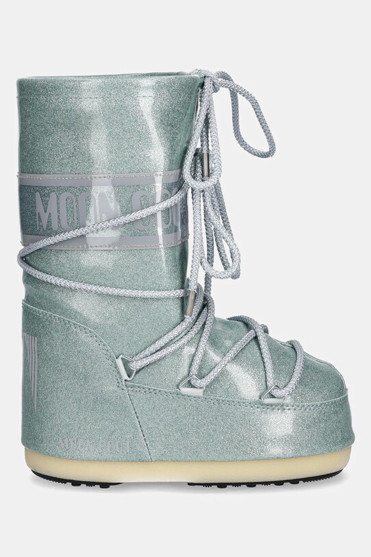 Дитячі чоботи Moon Boot ICON JR GLITTER 80D3400290 бірюзовий AW24