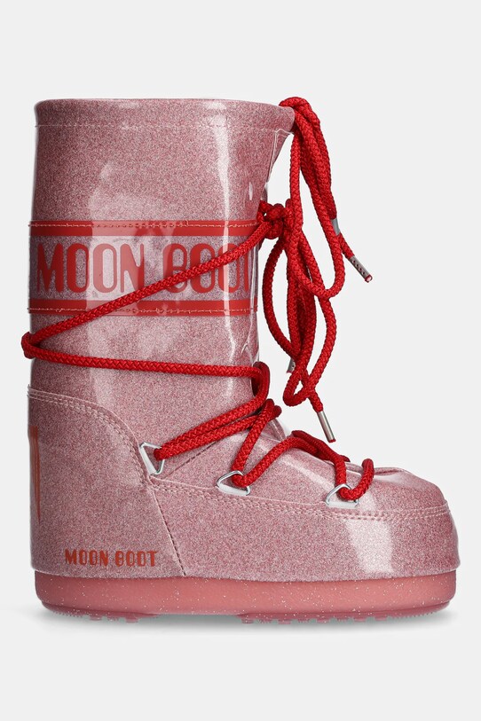 Moon Boot śniegowce dziecięce ICON JR GLITTER 80D3400290 różowy AW24
