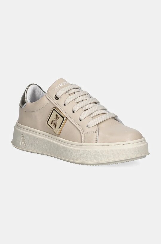 Patrizia Pepe sneakers pentru copii mic de statură bej PPJ853.31.34