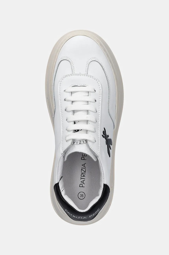 Patrizia Pepe Girl sneakersy skórzane dziecięce biały PPJ858.35.41
