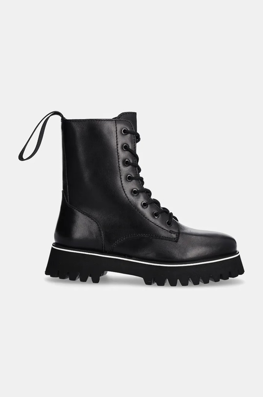 Patrizia Pepe Girl workery skórzane PPJ865 czarny AW24