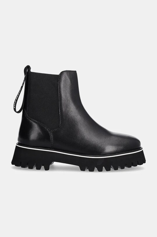 Дитячі шкіряні черевики Patrizia Pepe PPJ866 чорний AW24