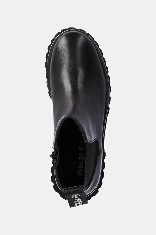 Patrizia Pepe cizme chelsea din piele pentru copii negru PPJ866