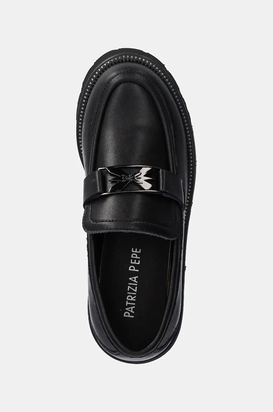 Детски кожени мокасини Patrizia Pepe Girl черен PPJ887.35.41