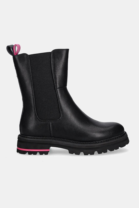 Patrizia Pepe stivaletti chelsea in pelle bambini PPJ891.35.41 nero AW24