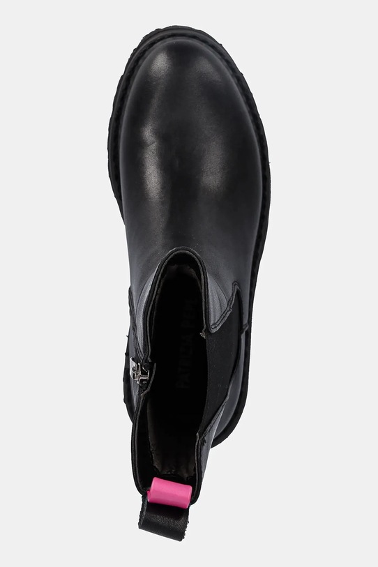 Patrizia Pepe stivaletti chelsea in pelle bambini nero PPJ891.35.41