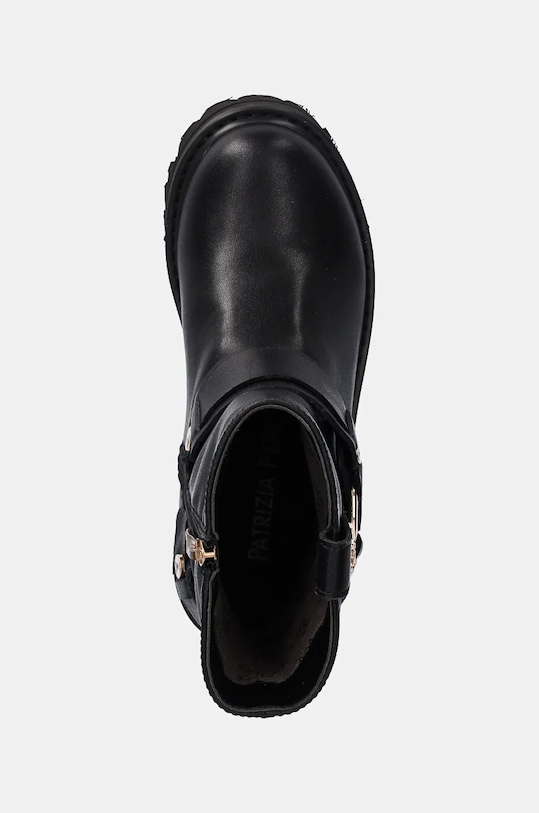 Kožené boty Patrizia Pepe Girl černá PPJ897.31.34