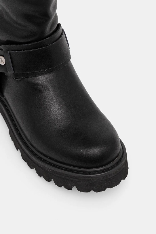 Dječje zimske kožne cipele Patrizia Pepe PPJ898.34 crna