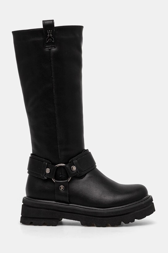 Patrizia Pepe Girl télicipő bőrből PPJ898.35.41 fekete AW24