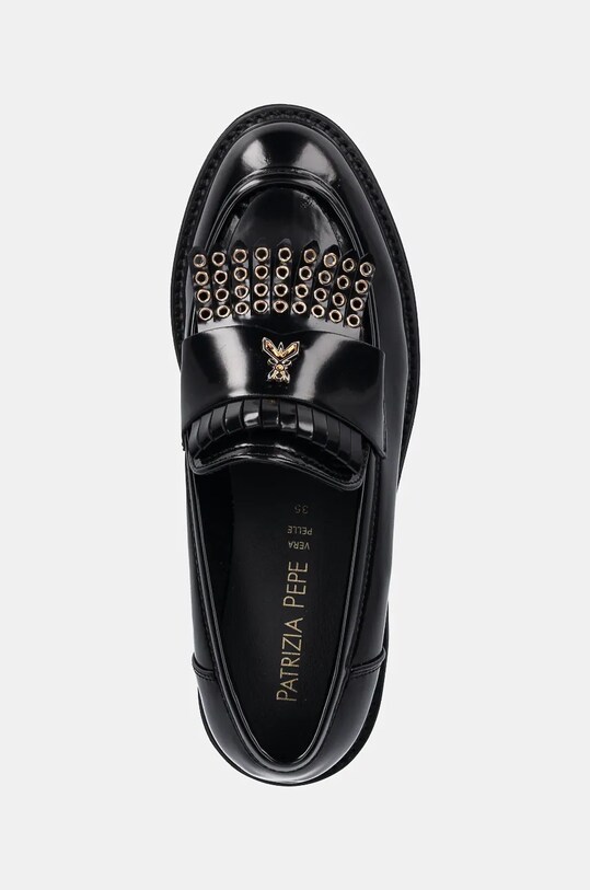 Patrizia Pepe Girl mokasyny czarny PPJ930.35.41