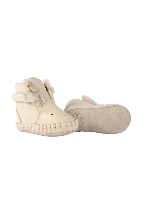 Кожаные кроссовки для младенцев Donsje Kapi Exclusive Booties Rabbit 1028116 бежевый AW24