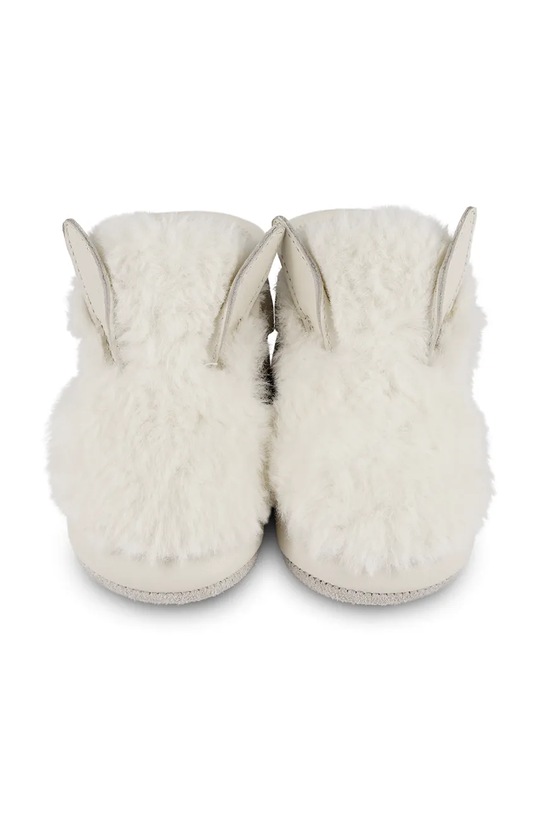 Fete Donsje incaltaminte din piele pentru bebelusi Richy Booties Snow Rabbit 1033809 alb