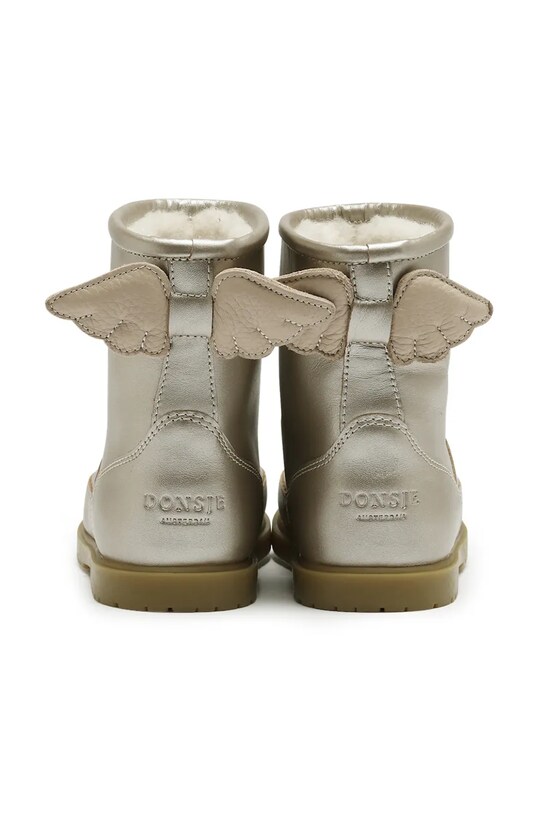 Fete Donsje cizme de iarna pentru copii din piele intoarsa Angela Boots Wings 2022200.22.28 argintiu