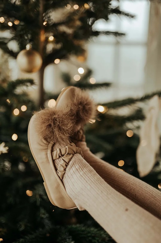 Donsje baleriny skórzane dziecięce Izebella Ballerinas Gift Box beżowy 2028200.22.28