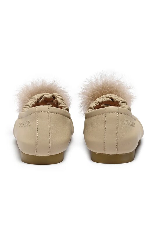 Дитячі шкіряні балетки Donsje Izebella Ballerinas 2028200.22.28 бежевий