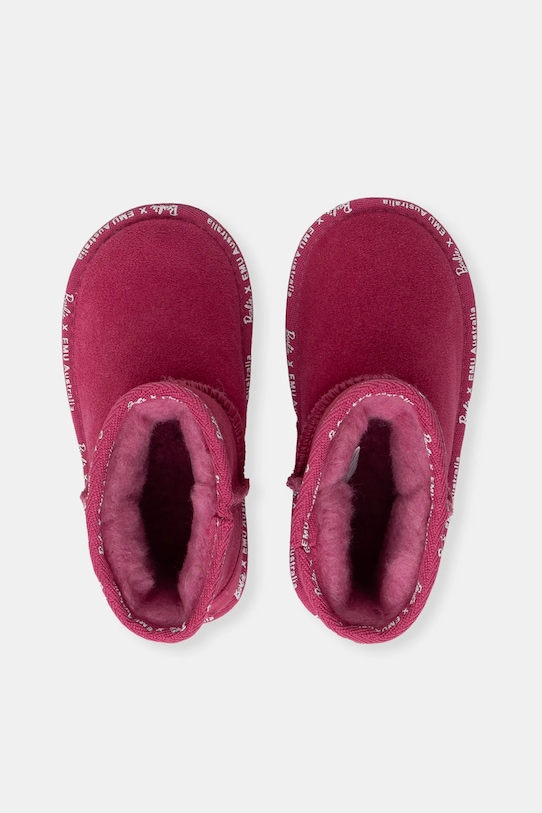 Dětské semišové sněhule Emu Australia Barbie Wallaby Mini růžová K13153.Bar
