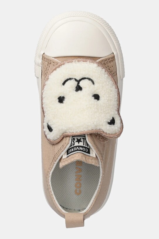 Converse tenisi copii CHUCK TAYLOR AS ONE STRAP bej A10040C