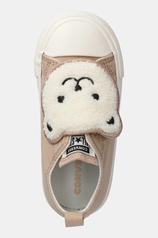 Converse tenisówki dziecięce CHUCK TAYLOR AS ONE STRAP beżowy A10040C