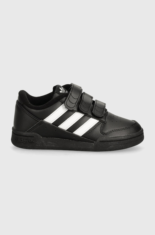 Dětské kožené sneakers boty adidas Originals TEAM COURT 2 STR CF ID6633 černá AW24