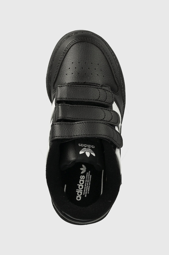 Dětské kožené sneakers boty adidas Originals TEAM COURT 2 STR CF černá ID6633