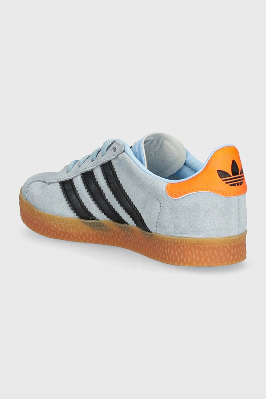 Мальчик Детские замшевые кроссовки adidas Originals GAZELLE C ID6554 голубой