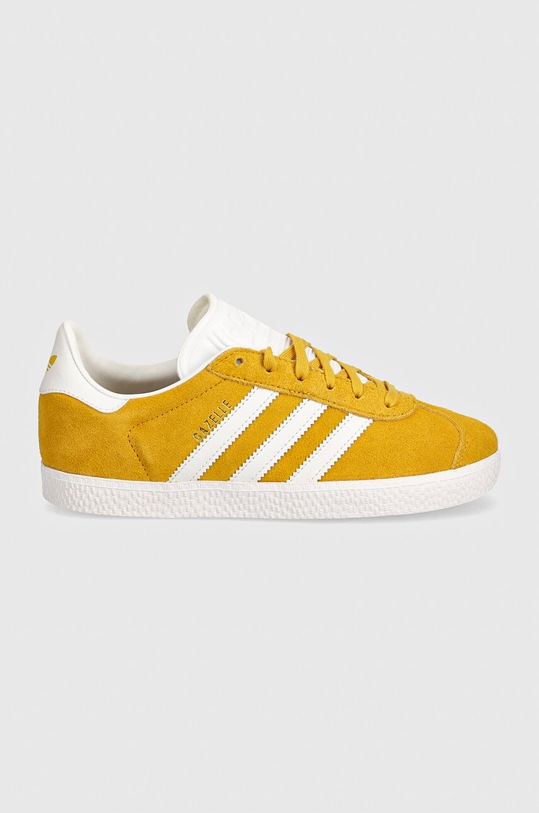 Дитячі замшеві кросівки adidas Originals GAZELLE IF9803 жовтий AW24