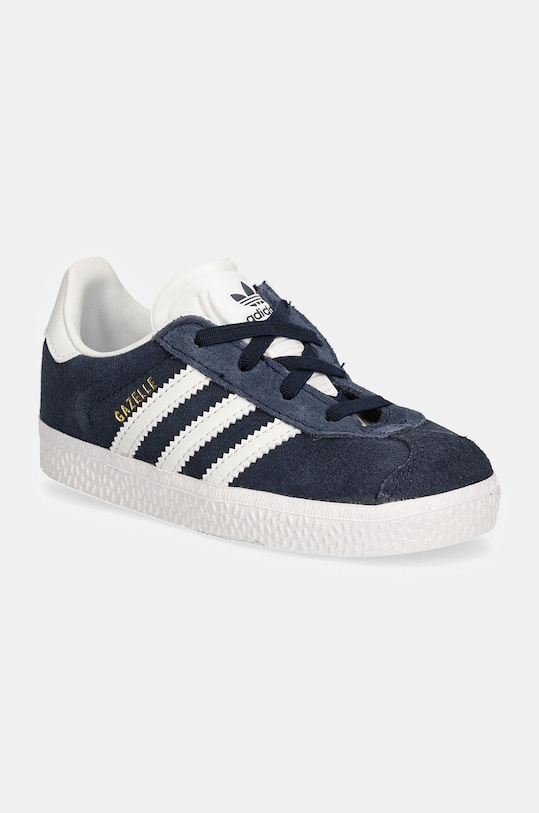Detské tenisky adidas Originals GAZELLE CF EL semišová koža zelená IH0337