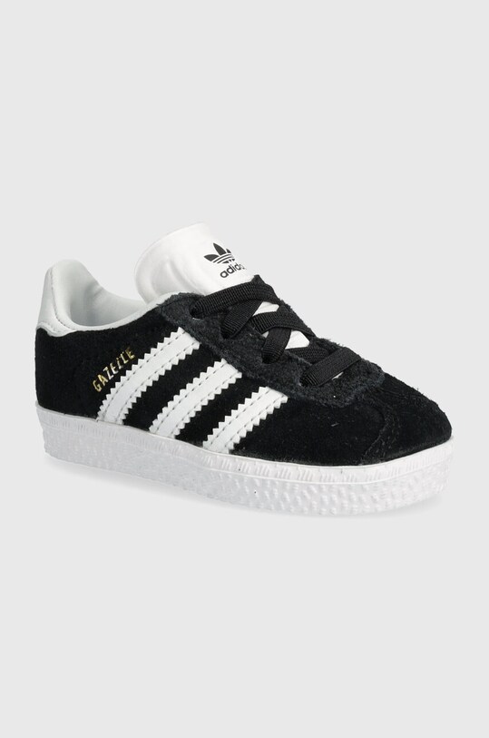 adidas Originals sneakers pentru copii GAZELLE CF EL piele întoarsă negru IH0338