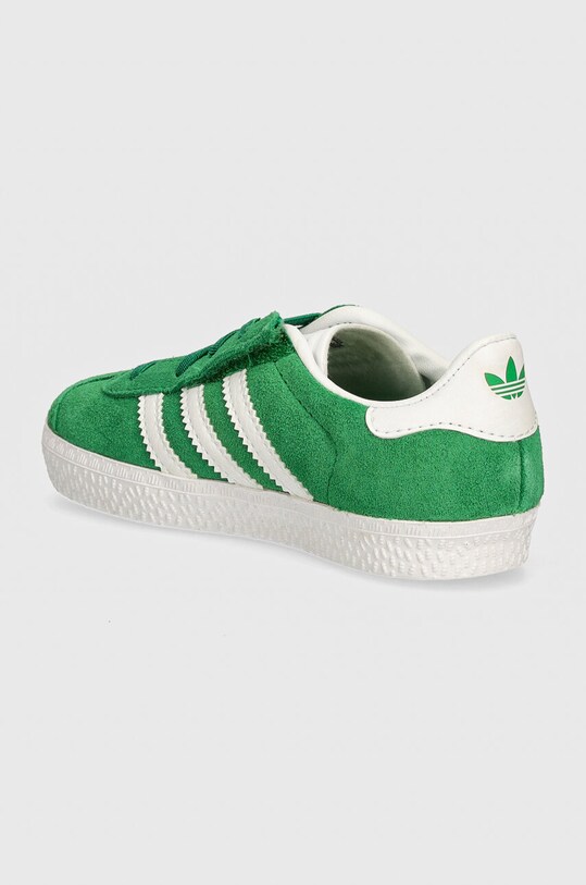 Хлопчик Дитячі замшеві кросівки adidas Originals GAZELLE CF EL IH0363 зелений