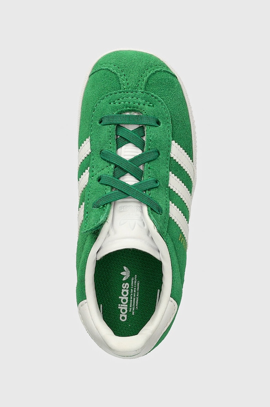 Παιδικά sneakers σουέτ adidas Originals GAZELLE CF EL πράσινο IH0363