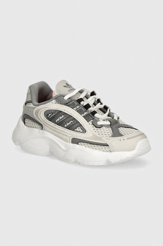 Дитячі кросівки adidas Originals OZMILLEN EL C імітація лицьової шкіри сірий IH2238