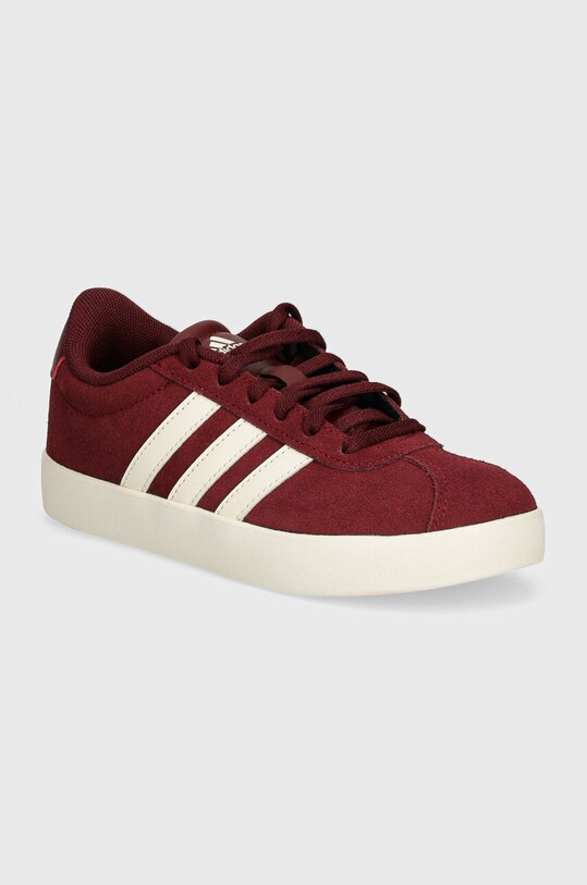 Дитячі кросівки adidas VL COURT 3.0 імітація лицьової шкіри бордо IH2405
