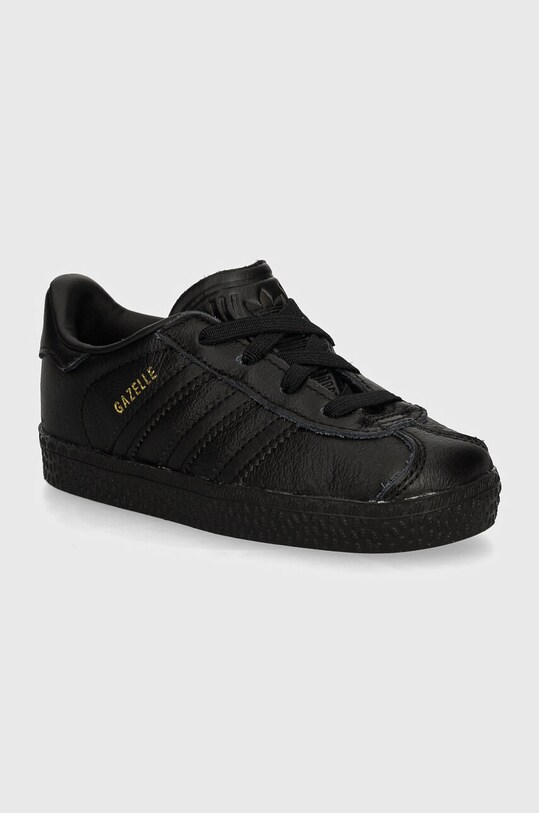 adidas Originals teniși din piele copii GAZELLE CF EL mic de statură negru IH2972