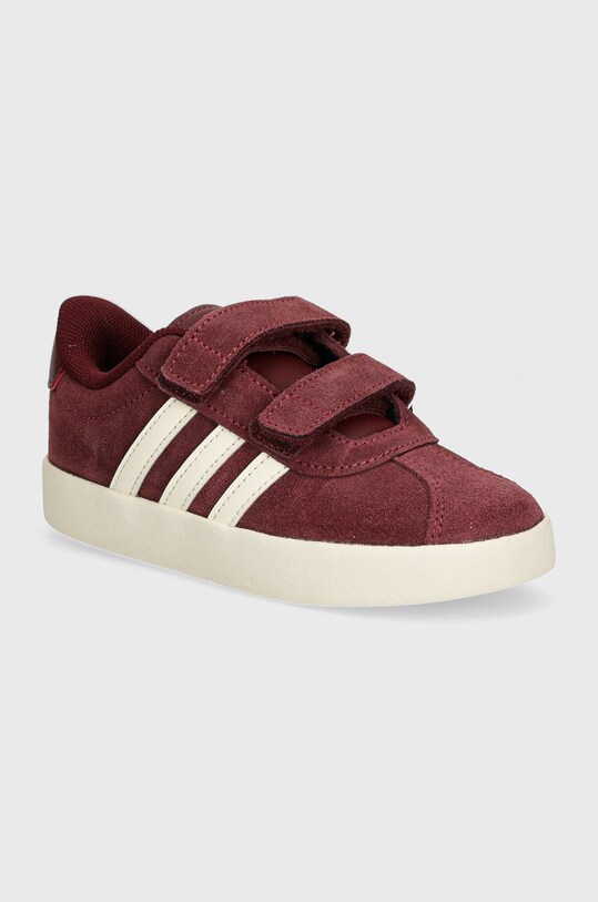 adidas sneakers in camoscio per bambini VL COURT 3.0 CF pelle scamosciata granata IH4959