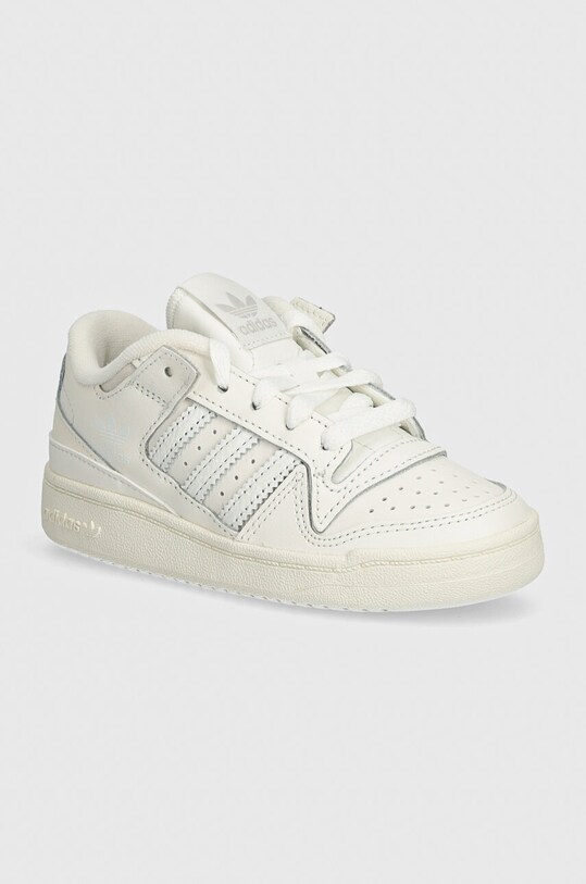Дитячі кросівки adidas Originals FORUM LOW CL C шкіра з покриттям бежевий IH7921