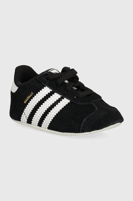 Замшевые кроссовки для младенцев adidas Originals GAZELLE CRIB замш чёрный JI2046