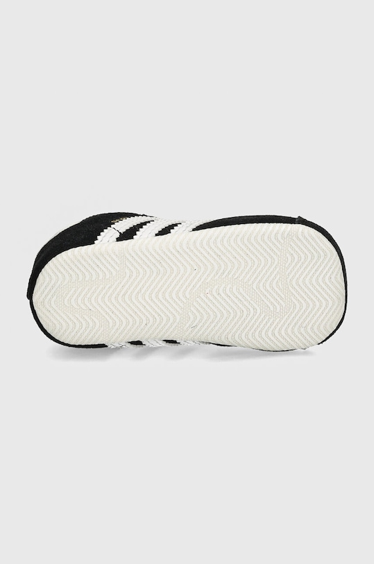 Замшевые кроссовки для младенцев adidas Originals GAZELLE CRIB JI2046 чёрный