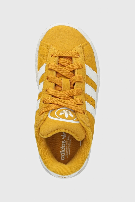 Detské semišové tenisky adidas Originals CAMPUS 00s EL C žltá JH6327