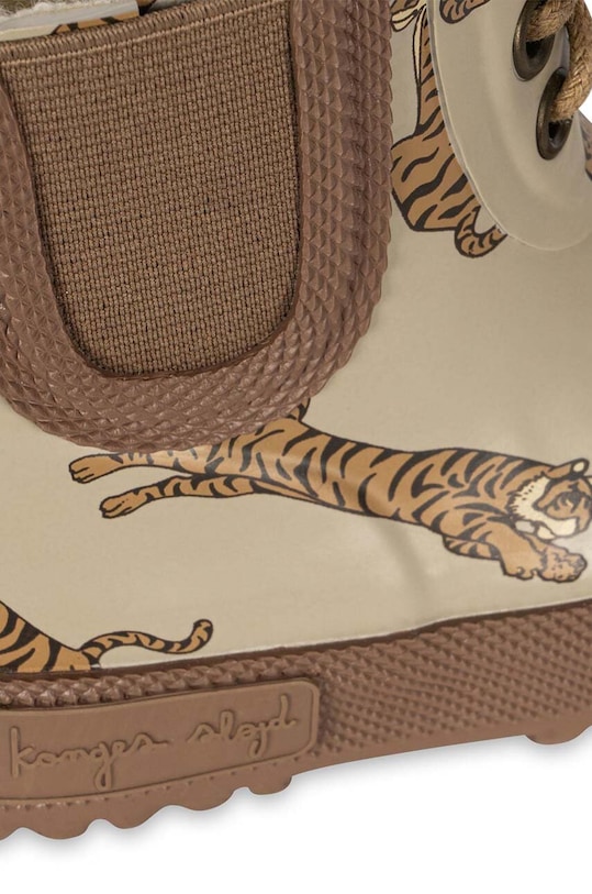 Konges Sløjd kalosze dziecięce THERMO BOOTS PRINT KS101306 brązowy