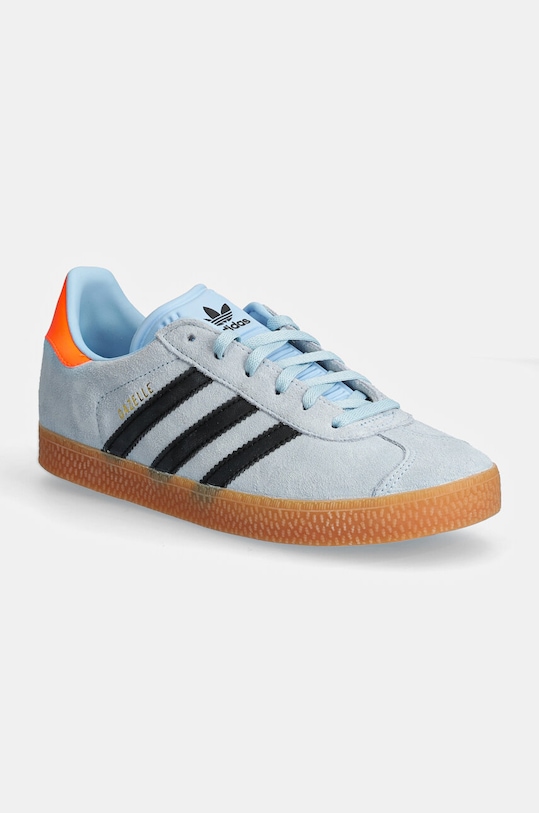 adidas Originals sneakersy skórzane dziecięce GAZELLE skóra zamszowa niebieski IG9151
