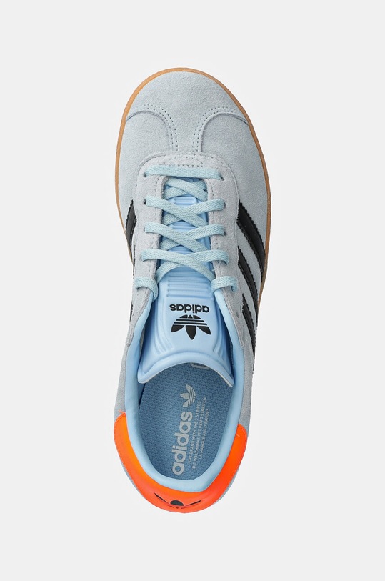 adidas Originals sneakersy skórzane dziecięce GAZELLE niebieski IG9151