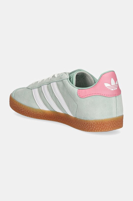 Băieți adidas Originals sneakers de piele întoarsă pentru copii GAZELLE IG9152 verde