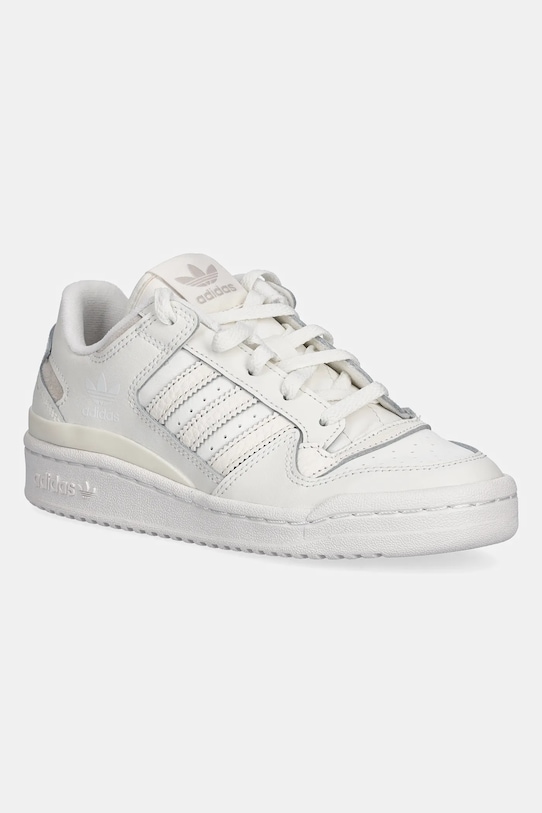 Дитячі шкіряні кросівки adidas Originals FORUM LOW CL низька білий IH7916