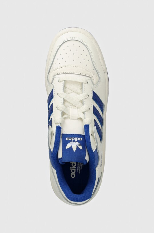Дитячі шкіряні кросівки adidas Originals FORUM LOW CL блакитний IH7917