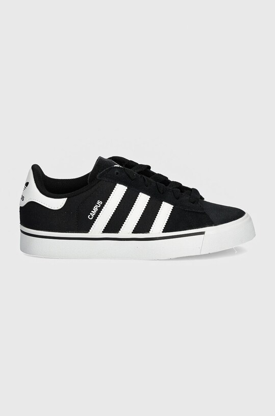 adidas Originals scarpe da ginnastica per bambini in pelle CAMPUS VULC IH8038 nero AW24