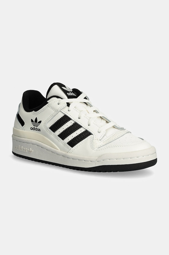 Детские кожаные кроссовки adidas Originals FORUM LOW CL низкая белый IH7918